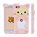 iPhone 7 Case, MC Fashion Super Cute 3D Pink Bear Rilakkuma Protective Silicone Phone Case Skin for Apple iPhone 7 (2016) and iPhone 8 (2017) (Rilakkuma)