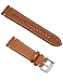 18MM Leather Bands For Huawei Watch 1 ,Adeals Quick Release Top Grain Genuine Leather 18mm Smart Watch Band Strap Women Men Bands For FOSSIL Q VENTURE (Brown, 18mm)