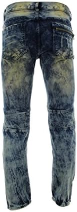 Trill Nation - Men's Motto Zippers Jeans - Blue