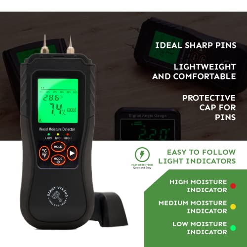 Moisture Meter for Wood Pin Type Digital Dampness Moisture Sensor