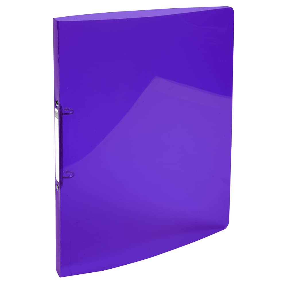 Exacompta - Ref. 54676E - Iderama flexible PP binder - 2 round rings, diameter 15 mm - Spine 20 mm - External dimensions: 32 x 25 cm - A4 file format - Colour: purple