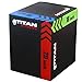 Titan Fitness 3-in-1 Heavy Foam Plyometric Box, 16-in. x 18-in. x 20-in., HIIT Exercises, MMA Training, Cross Training