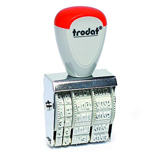Trodat Rechteckig 1010 Classic Datumsstempel Deutsch, Monat abgekürzt, AbdruckgröÃe 4 x 26 mm