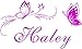 Charming Personalized Name & Butterflies Vinyl Wall Decal Sticker Home Decor for Girls' Room -You Choose Name and Color