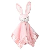 Zooawa Baby Security Blanket, Soft Stuffed Animal Bunny Plush Security Blanket Soothing Toy for Baby Toddlers Kids, Rabbit