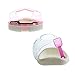 emours Hamster Sand Bath Box Plastic Bathroom Bath Sand Room Bathtub for Small Animals, 2 Pack,Color May Varies