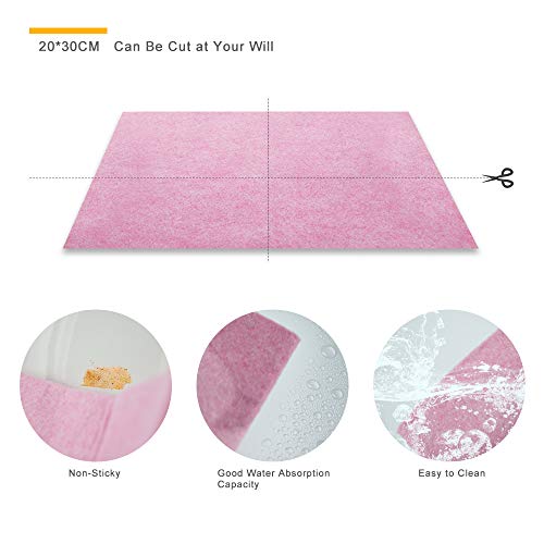 Non-Stick Egg Rings with Folding Handles, Round Pancake Mold Shaper Circles, Egg Fry Ring Set for Fried Egg McMuffin Sandwiches Breakfast, with Oil Brush Finger Clip and Dishcloth