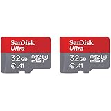 SanDisk 32GB Ultra microSDHC UHS-I Memory Card 2-Pack (2x32GB) - SDSQUAR-032G-GN6MT