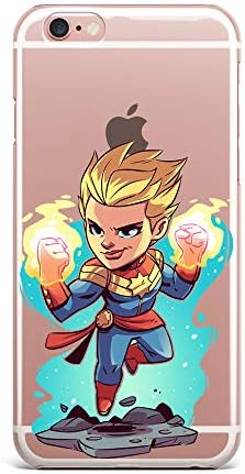iPhone 6s Case, iPhone 6 Case, Aertemisi Clear TPU Soft Slim Flexible Silicone Cover Phone Case for Apple iPhone 6s / iPhone 6 (4.7'') - Captain Marvel
