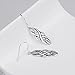 Silver Celtic Knot Dangle Earrings Sterling Silver Polished Good Luck Irish Celtic Knot Vintage Dangle Earrings Jewelry for Women,Girls Dangles