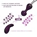 Kegel Balls for Tightening YORNIGHT Silicone Doctor Recommended Bladder Control Pelvic Floor Exercises Strengthen Enhance Intimacy Remote Control Rechargeable 10 Vibration Modes Purple Spanish