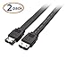 Cable Matters 2-Pack 6 Gbps Shielded eSATA Cable - 3 Feet