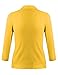 BILY Women's Classic Open Front Cropped Cardigan Yellow Large