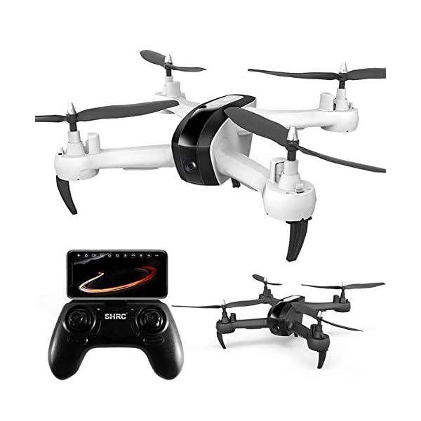 WSJ Sh7 FPV Drohne mit 1080p HD Kamera, Live Video und GPS Heimkehr, Brushless Motor für Erwachsene Fahrer, WiFi…