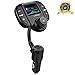LASAR Bluetooth FM Transmitter,Wireless Radio Adapter Hands-Free Calling Car Kit QC3.0 and Smart Dual USB Port W 1.7" Display, Support USB Drive,AUX Input/Output, TF Card MP3 Player primary