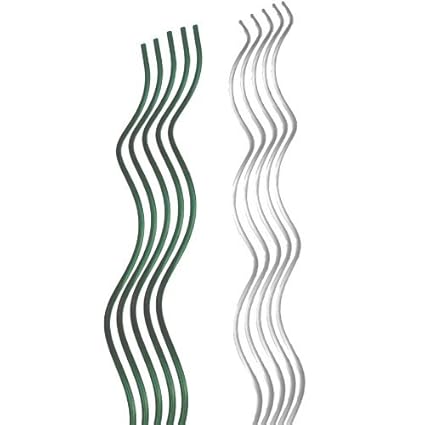 Pflanzstab Blumenhalter Staudenhalter Pflanzenstäbe Rankhilfe Tomatenspiralstab, Farbe:10x verzinkt (150cm lang)