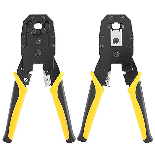 Solsop Cable Tester RJ45 Crimp Tool kit Crimp Crimper CAT5e CAT5 Crimping Tool with 100PCS RJ45