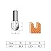 uxcell 1-inch Cutting Dia, 1/2-inch Straight Shank, Tungsten Carbide Core Box Round Nose Router Bits