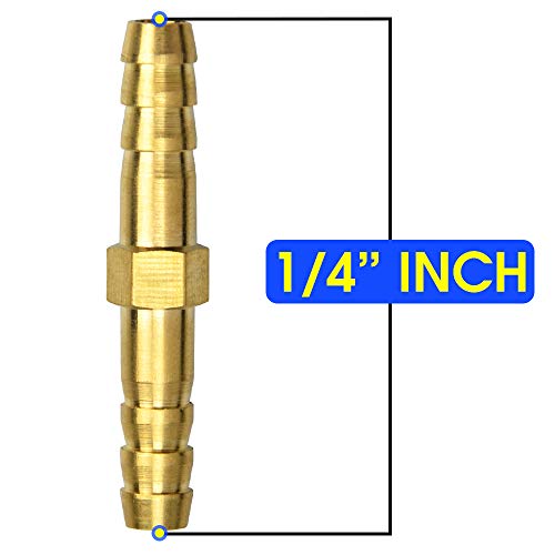 Tailonz Pneumatic Barb Union 1/4 inch Barbed x 1/4 inch Barbed Splicer