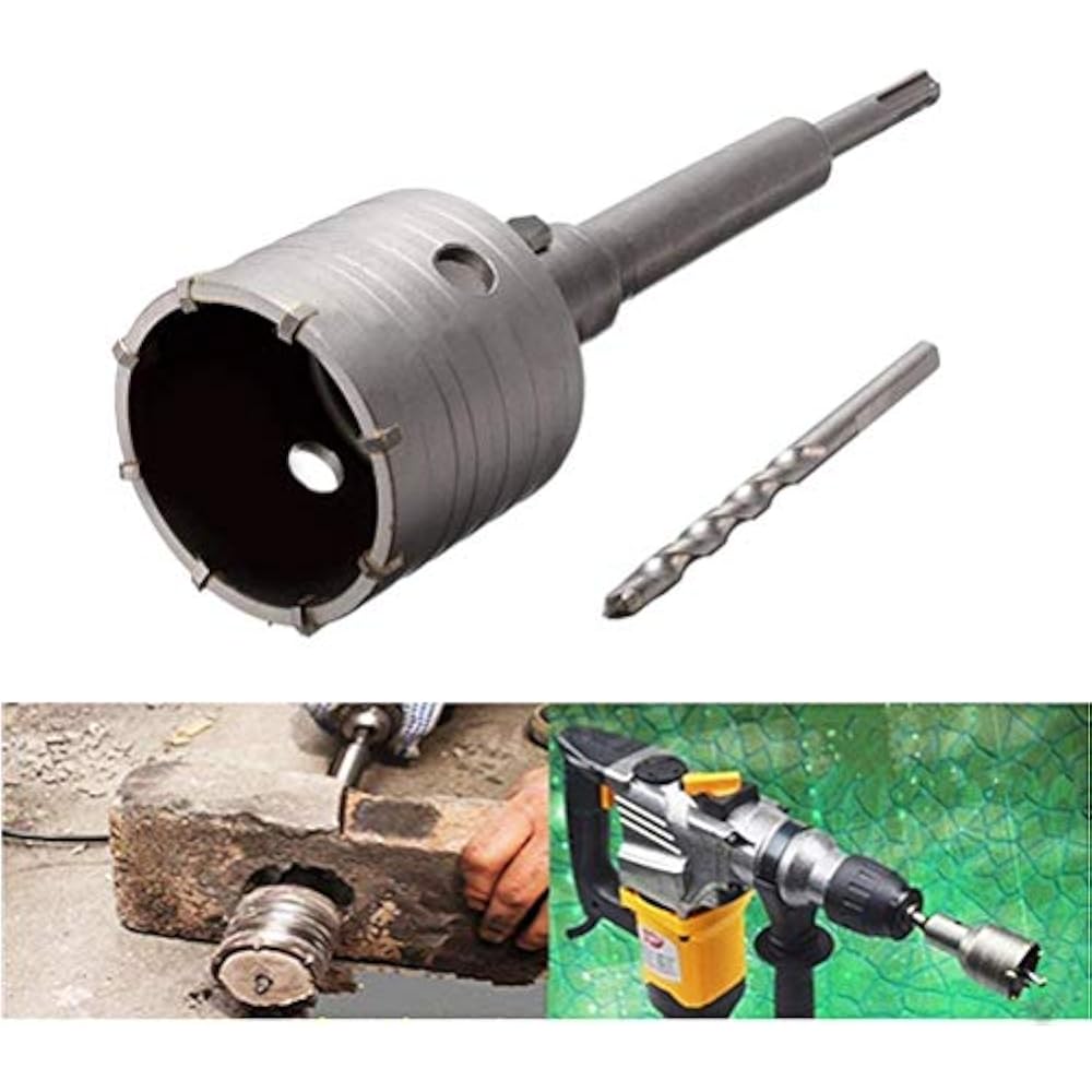65mm SDS Plus Shank Hole Saw Cutter Concrete Cement Stone Wall Drill