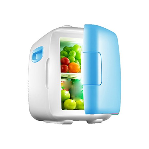 Click Here to See More Images STAZSX Car Mini Refrigerator Single Door Refrigerator Micro Refrigeration Refrigerator Car Refrigerator, Blue 12L-26.6X26.4X33.5cm