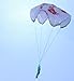 Dazzling Toys Vinyl Paratroopers Pack of 72 Assorted Colors Mini Parachute Figures 2 Inches Great for Party Favors Decoration Gag Fillers