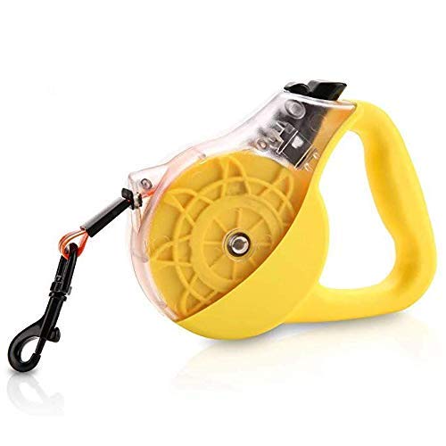 WEILIGU Retractable Dog Leash，Reflective Safety and Strong Anti-Fracture 12ft TPU Scratch Resistant Plastic Wrapped Braided Rope，One-Handed Brake, Pause, Lock - Thumbnail 7