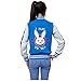 DAZCOS US Size Game Cosplay Costume Blue Baseball Letterman Jacket with Pockets