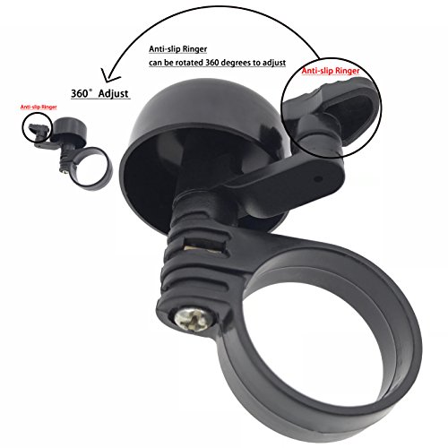 ARTHEALTH Bike Bell Aluminum Alloy Bicycle Bell Loud Sound Handlebar Safety Horn Bike Ring For Cycling Bicycle Horn Mountain Bike Road Bike Fit 31.8 - Thumbnail 3