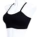 Sunward Fashion Women Lace Padded Bra Bustier Strap Crop Tank Top Bralette (Black Laced)
