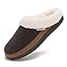 FOOTTECH Slippers for Women Most Comfort Memory Foam Slip on House Shoes Female Warm Cozy Lightweight Fashion Slippers Coffee/Brown Size 7/8