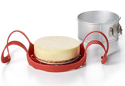 image for Lawei 2 Pack Presure Cooker Sling - Red Silicone Bakeware Sling for Po