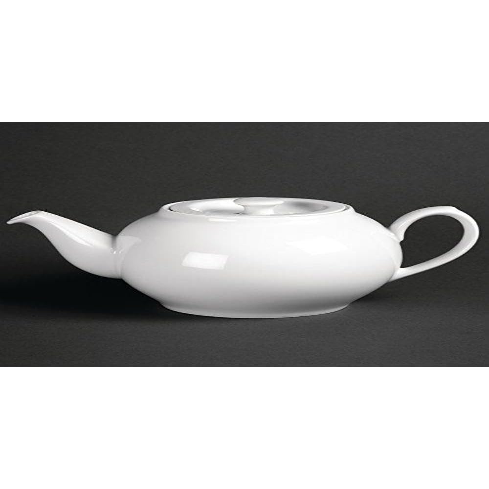 Royal Porcelain P4015 Classic Oriental Teapots With Lids 1Ltr Restaurant, White