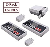 2-Pack NES Controller Wireless.Wireless Game Controller for NES Classic Edition.No-Wired Gamepad Joypad with Receiver Adapter for NES Classic Gaming System Console