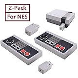 2-Pack NES Controller Wireless.Wireless Game Controller for NES Classic Edition.No-Wired Gamepad Joypad with Receiver Adapter for NES Classic Gaming System Console