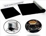 Kiss Dangerous Caked on Dribbles Goodbye! Amazing Oven Liner Bundle - 100% Non-Stick Sturdy Oven Drip Mat, 16 x 23 Spill Mat AND Best in Toaster Oven Accessories - Teflon Toaster Oven Liner
