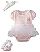 Baby Aspen Baby-girls Newborn Big Dreamzzz Princess 3 Piece Set, Multi, 0-6 Months
