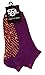 FitSox Grip Socks - Yoga, Martial Arts, Dance Anti-Slip/Non-Slip, 1 Pair, US Size 8-10. Purple/Orange