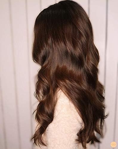 Moresoo 18inch Clip in Hair Extensions Human Hair #4 Brown Hair Color Clip on Human Hair Full Head Set 7PCS 100g Double Weft Hair Extensions Clip Ins