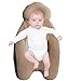 Secondmum Portable Baby Bed Mattress, Baby Lounger, Cosy Positioning Pad with Ultra Soft Head Shaping Pillow,Anti-Roll Fit Crib Bassinet and Bed (Beige)