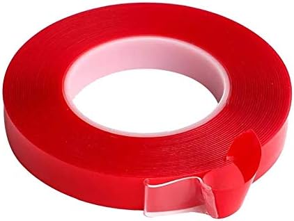 RoxTop High-Strength Double Sided Tape Wall Hangings Adhesive Glue Seamless Sticker(Red)