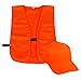 Outdoor Cap Vest and Cap Combo Youth Blaze Blaze Orange, One Size
