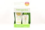 Babyganics Mineral-Based SPF 50+ Sunscreen, 2 Ounce + Natural Insect Repellent, 2 Ounce Outdoor Essentials Duo