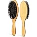 Boar Bristle Hair Brush by Sonvera, Boar Brush, Organic Mens Hair Brush, Boars Hair Brush for Men Women, Soft 100% Natural Bristle Hair Brushes, Round Bamboo (1)