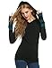 Zeagoo Women Color Block Sleeves Hooded Thumb Hole Sleeves Sweatshirt