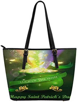 InterestPrint Customized PU Leather-based Totes High Deal with Informal Shoulder Baggage