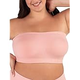 SHAPERMINT Strapless Bra - Bandeau top, Strapless Bras for Women, Plus Size Lingerie for Women, Free Clear Bra Straps
