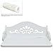 Cutout Scrollwork Design White Wall Mounted Storage Rack/Decorative Floating Display Shelf - MyGift®