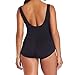 Speedo Women's Plus Size Side Shirred Tank Endurance+ Tummy Control One Piece Swimsuit