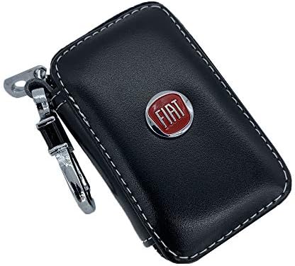 cars Bearfire Leather Key Case Remote Control Package Auto Key Chains fit Fiat Accessories